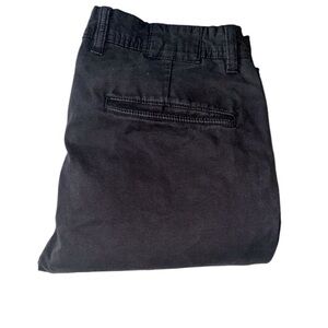 Zara Man Premium Wash Black Khaki Break Slim Tapered Pants